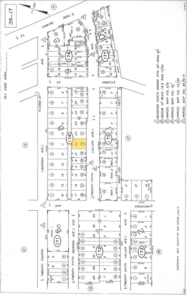 150-158 W 25th Ave, San Mateo, CA for lease - Plat Map - Image 2 of 8