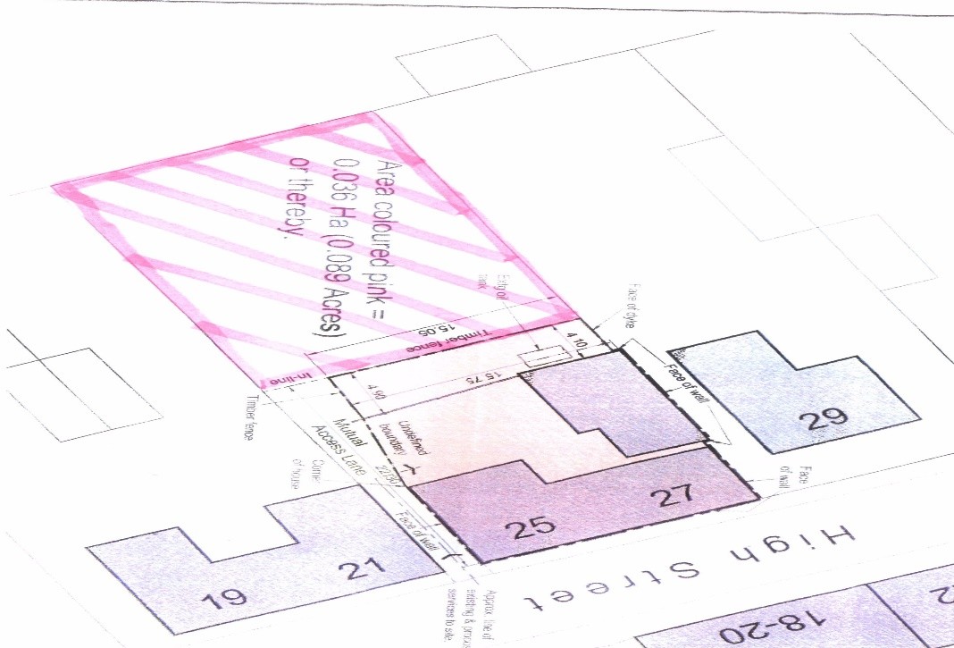 25 High St, New Deer à vendre Plan de site- Image 1 de 2