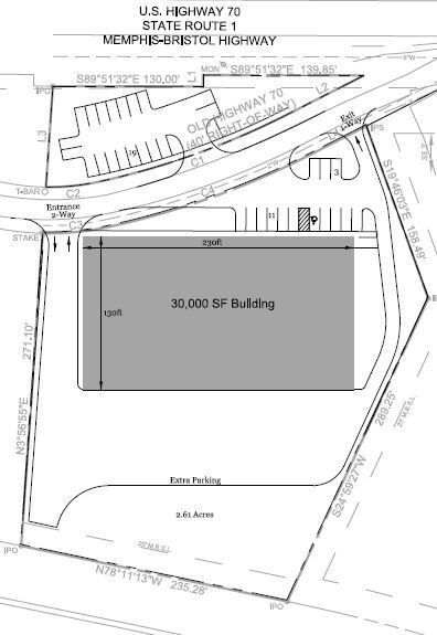 130 US 70 Hwy E, White Bluff, TN à vendre Plan de site- Image 1 de 3