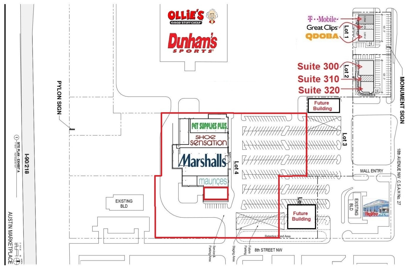 1001 18th Ave NW, Austin, MN for lease Site Plan- Image 1 of 7