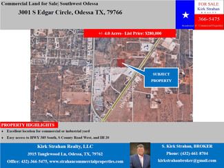 Plus de détails pour 3001 Edgar Cir, Odessa, TX - Terrain à vendre