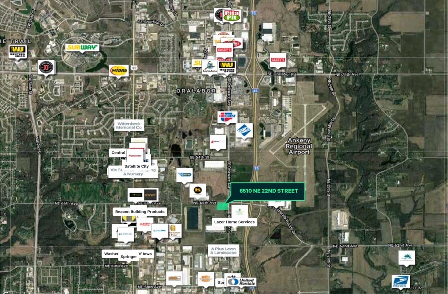 6510 NE 22nd St, Ankeny, IA for sale - Aerial - Image 2 of 3