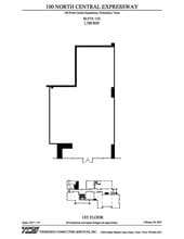 100 N Central Expy, Richardson, TX for lease Floor Plan- Image 1 of 6