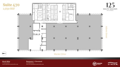 125 S Wacker Dr, Chicago, IL à louer Plan d’étage- Image 1 de 1