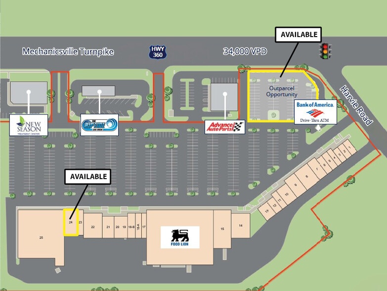 3031 Mechanicsville Tpke, Richmond, VA for lease - Site Plan - Image 1 of 1