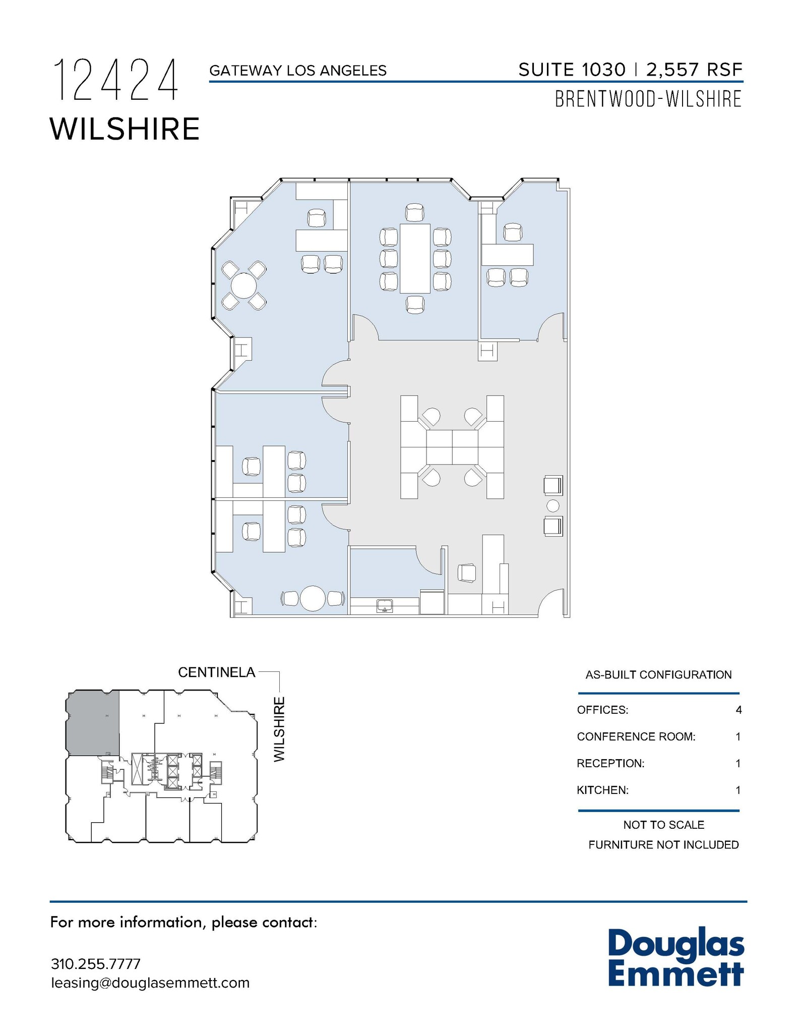 12424 Wilshire Blvd, Los Angeles, CA à louer Plan d  tage- Image 1 de 1