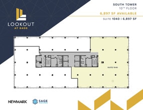 6400 Arlington Blvd, Falls Church, VA à louer Plan d’étage- Image 1 de 1