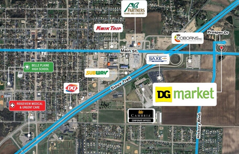 1201 Prosper St, Belle Plaine, MN à vendre - Photo du bâtiment - Image 2 de 2