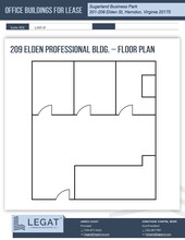209 Elden St, Herndon, VA for lease Floor Plan- Image 1 of 1