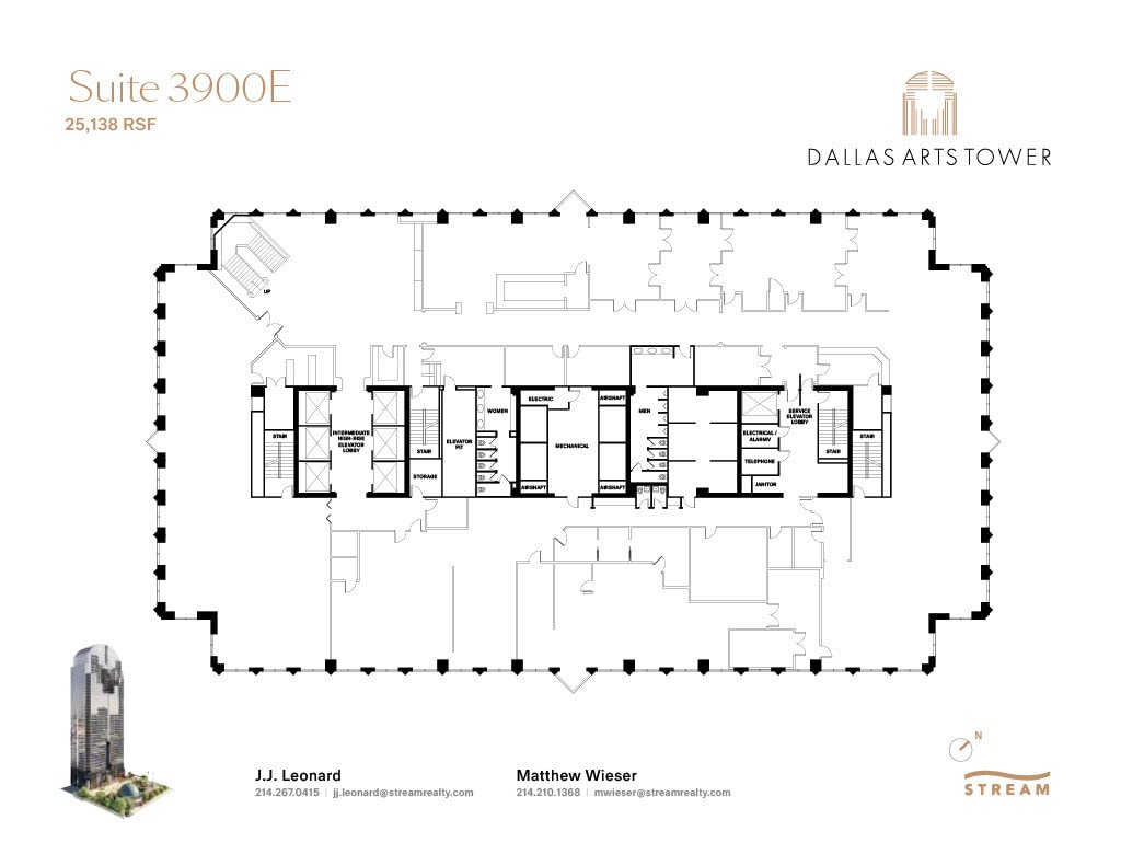 2200 Ross Ave, Dallas, TX à louer Plan d  tage- Image 1 de 1