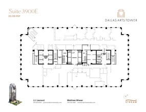 2200 Ross Ave, Dallas, TX à louer Plan d  tage- Image 1 de 1