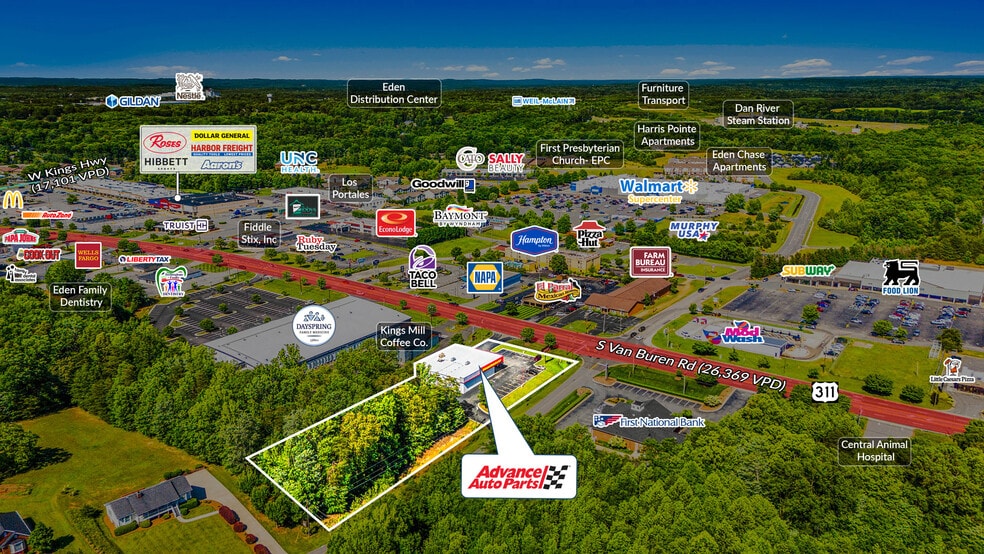 735 S Van Buren Rd, Eden, NC for sale - Building Photo - Image 2 of 5