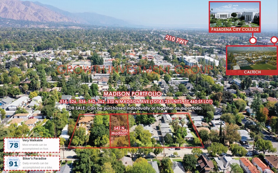 542 N Madison Ave, Pasadena, CA à vendre - Photo du bâtiment - Image 2 de 26