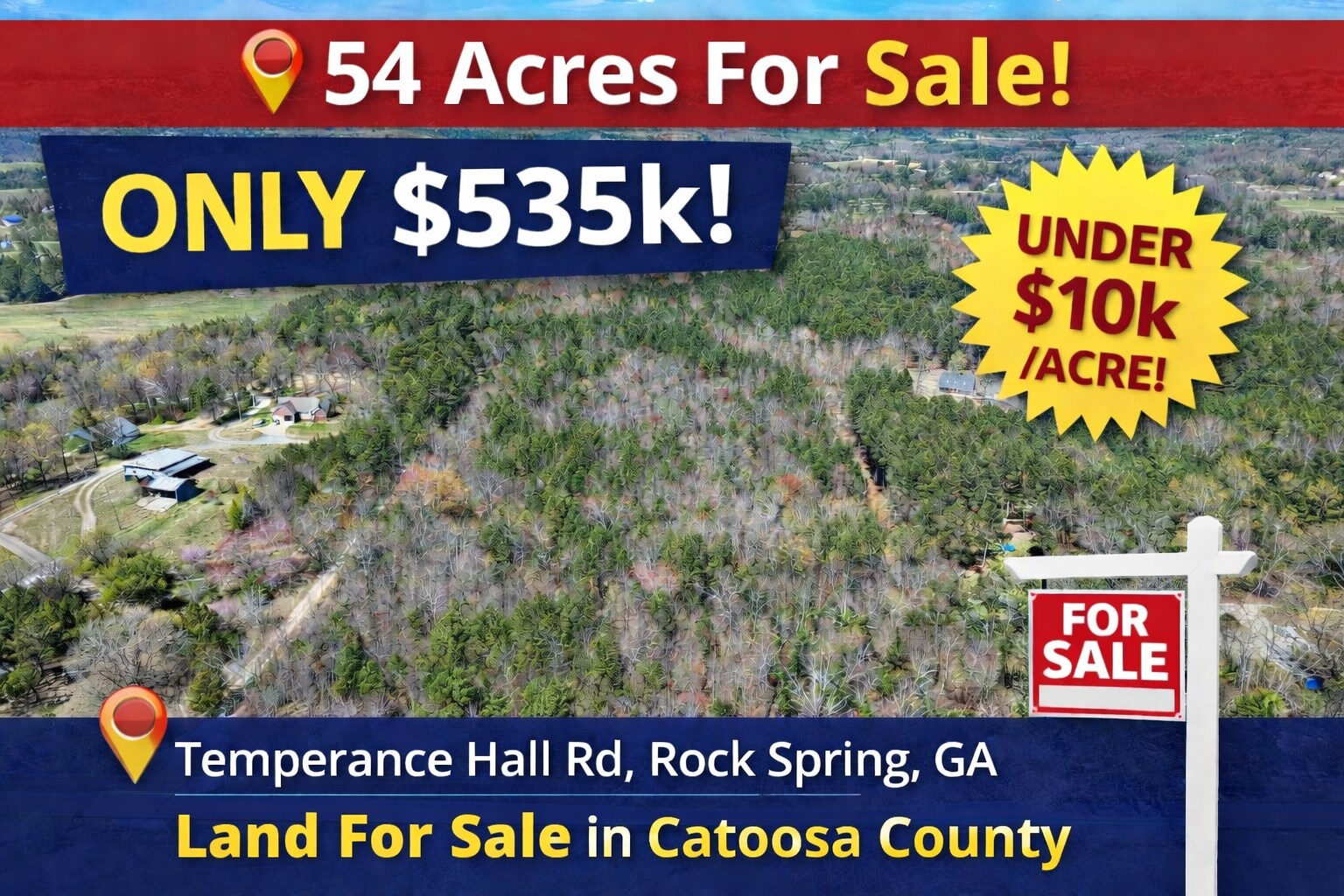 Temperance Hall Rd, Rock Spring, GA for sale Primary Photo- Image 1 of 8