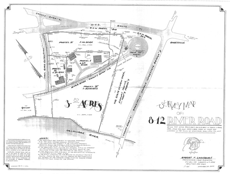 8 River Rd, Barryville, NY à vendre - Plan de site - Image 1 de 1