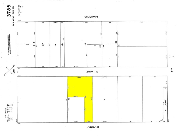 140 Bluxome St, San Francisco, CA à louer - Plan cadastral - Image 2 de 3