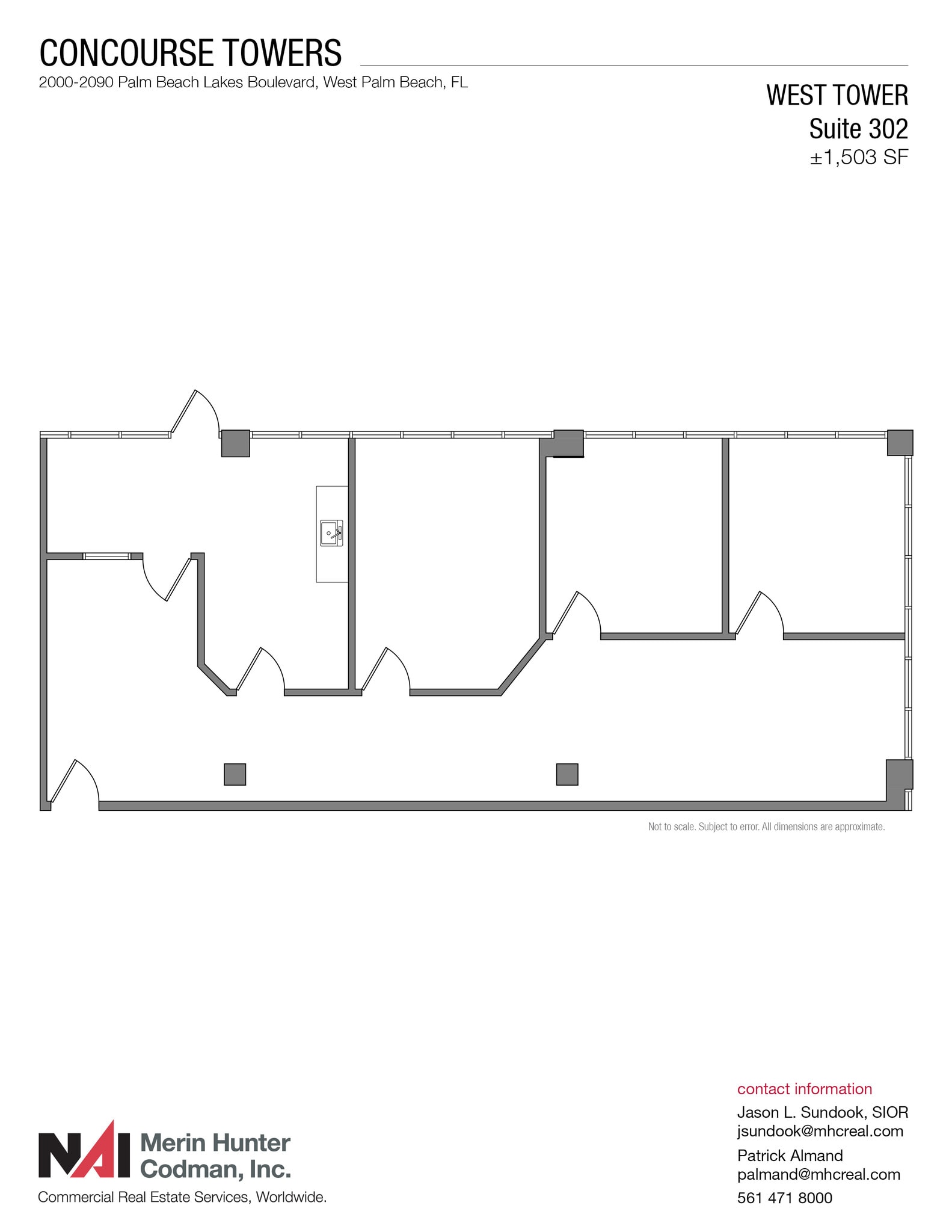 2090 Palm Beach Lakes Blvd, West Palm Beach, FL for lease Floor Plan- Image 1 of 1