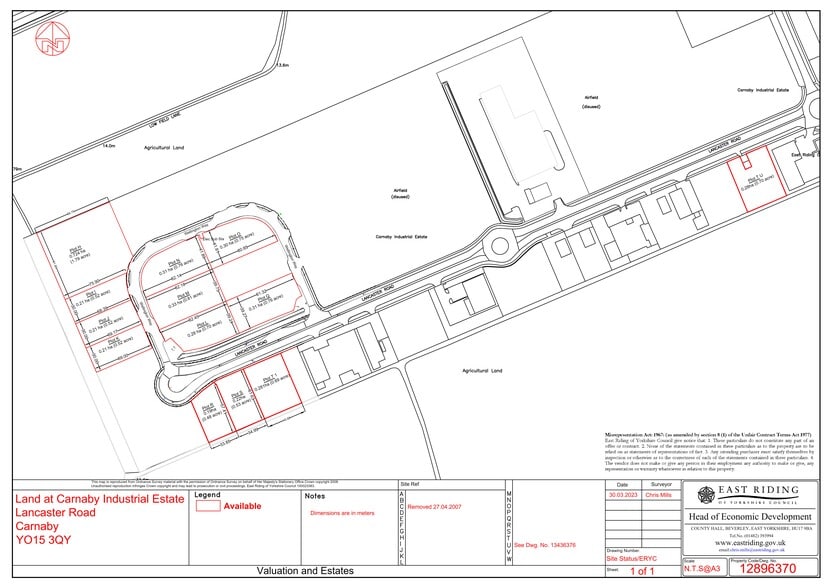 Lancaster Rd, Bridlington à vendre - Plan de site - Image 2 de 2