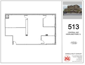 513 Central Ave, Highland Park, IL for lease Floor Plan- Image 1 of 1