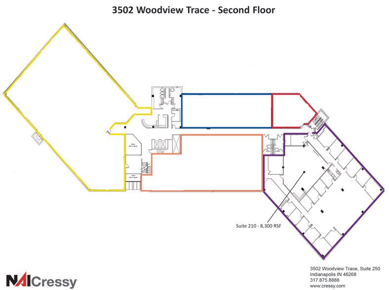 3502 Woodview Trace, Indianapolis, IN à louer - Plan d’étage - Image 3 de 5