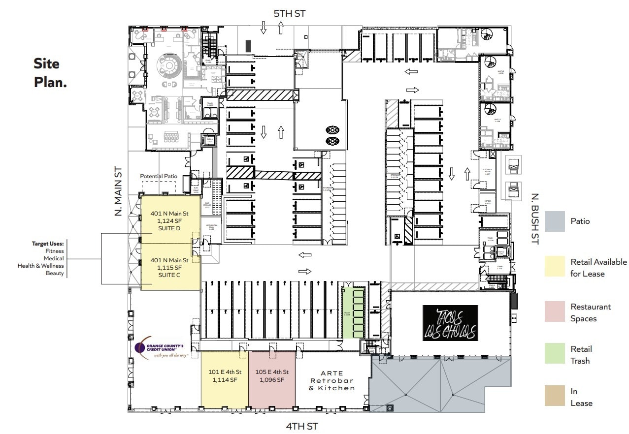 401 N Main St, Santa Ana, CA for lease Site Plan- Image 1 of 1