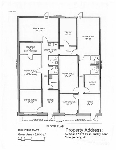 5772-5774 E Shirley Ln, Montgomery, AL à vendre - Plan d’étage - Image 3 de 4