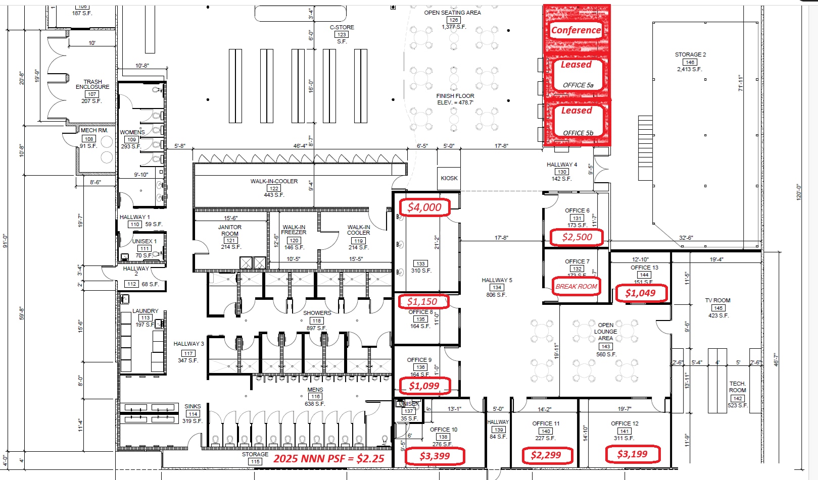 8490 Avenida de la Fuente, San Diego, CA for lease Floor Plan- Image 1 of 1