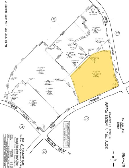 1515 Rancho Conejo Blvd, Thousand Oaks, CA for lease - Plat Map - Image 2 of 8