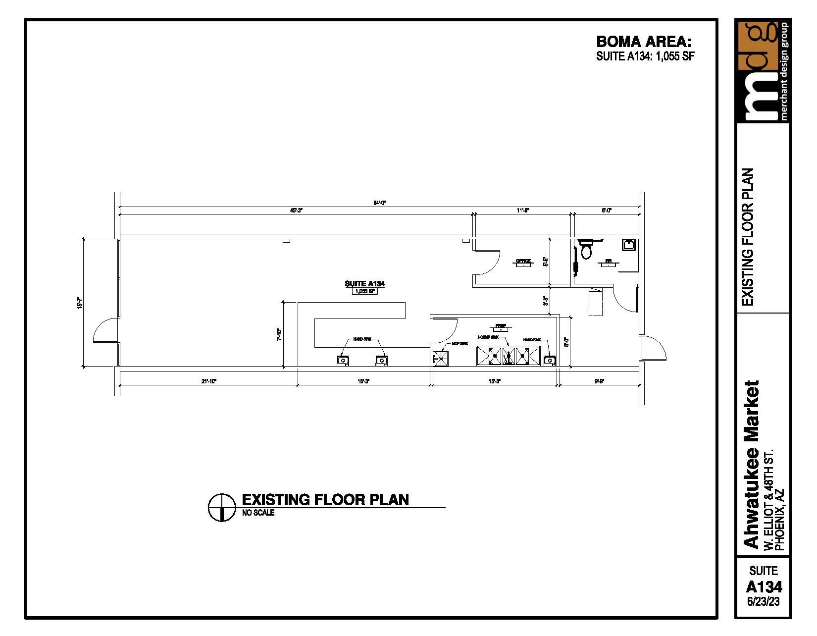 4747 E Elliot Rd, Phoenix, AZ à louer Plan d’étage- Image 1 de 1