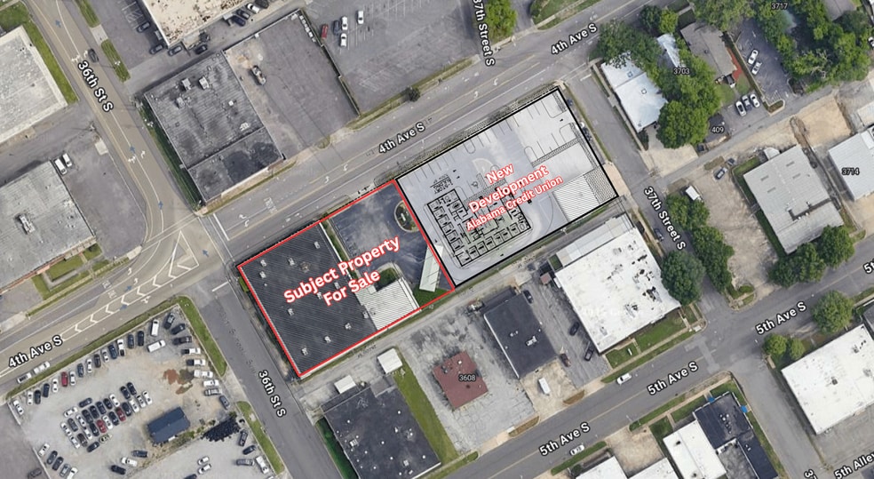 3601 4th Ave S, Birmingham, AL for sale - Aerial - Image 3 of 4