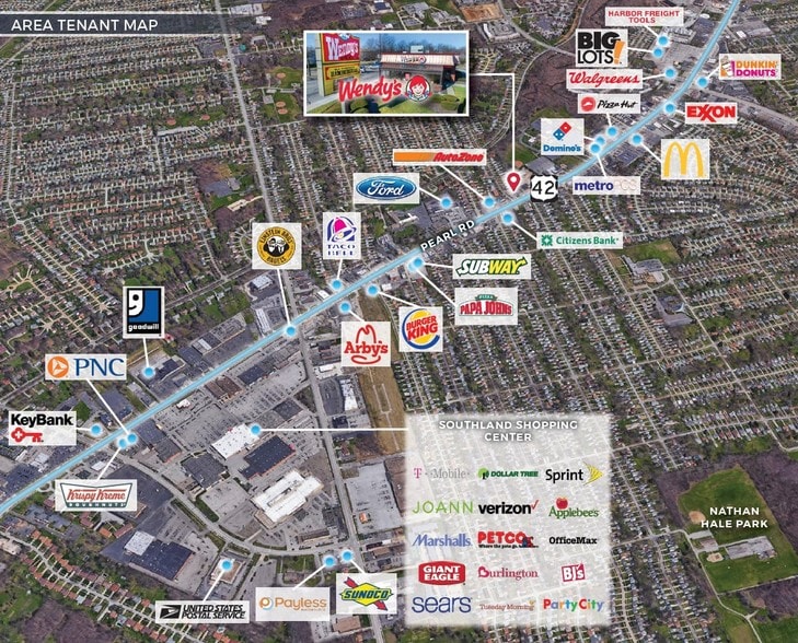 6530 Pearl Rd, Parma Heights, OH for sale - Aerial - Image 2 of 2