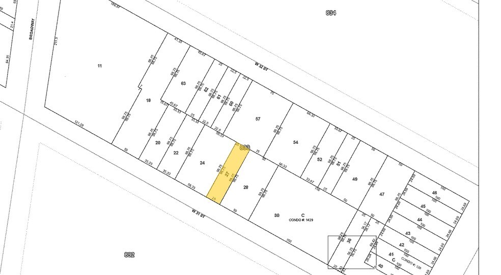 23 W 31st St, New York, NY for lease - Plat Map - Image 2 of 13