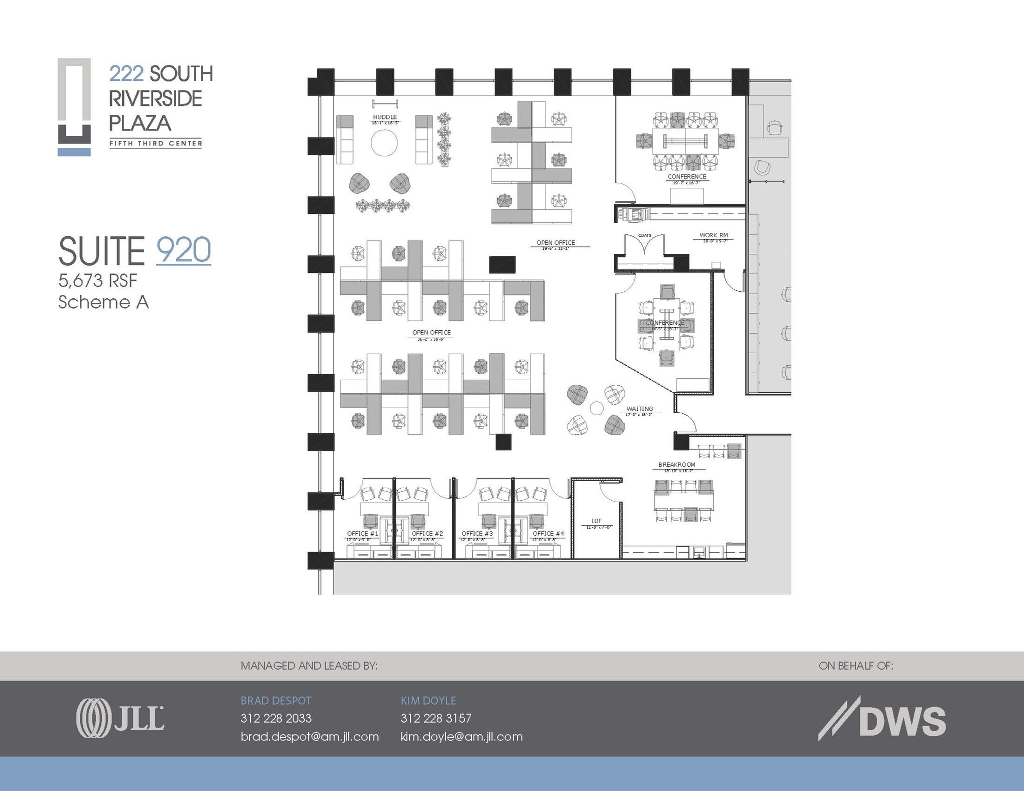 222 S Riverside Plz, Chicago, IL for lease Floor Plan- Image 1 of 2