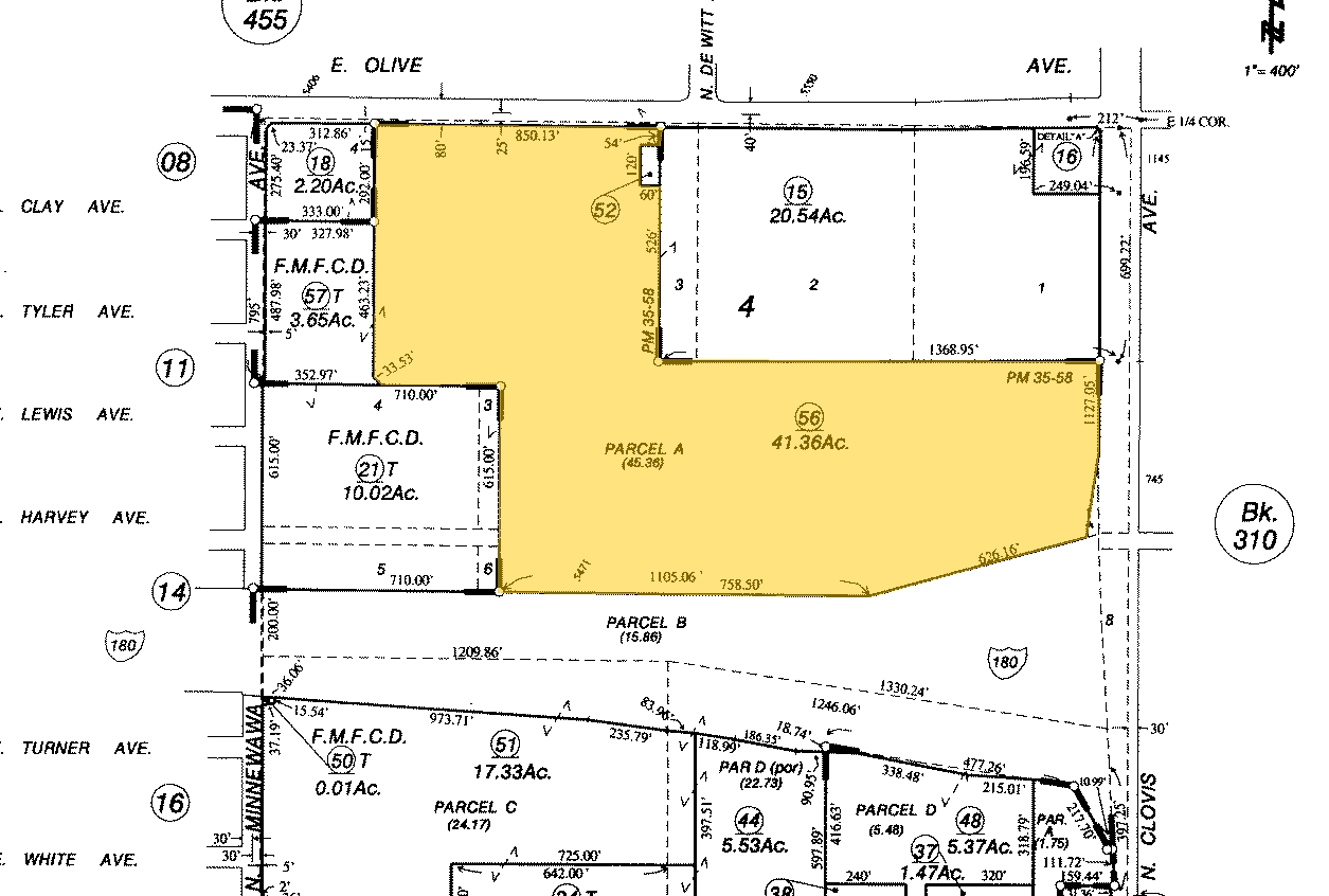 N Clovis Ave, Fresno, CA à vendre Plan cadastral- Image 1 de 1