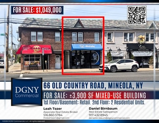 Plus de détails pour 66 Old Country Rd, Mineola, NY - Commerce de détail à vendre