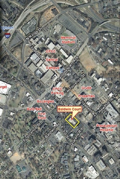 1620 E 4th St, Charlotte, NC for lease - Aerial - Image 3 of 3