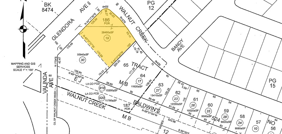 400 S Glendora Ave, West Covina, CA à vendre - Plan cadastral - Image 1 de 5