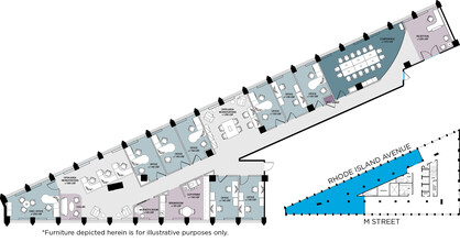 1730 Rhode Island Ave NW, Washington, DC à louer Plan d’étage- Image 1 de 14