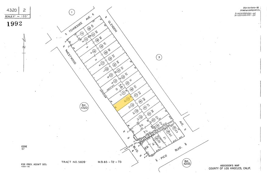 2362 Westwood Blvd, Los Angeles, CA for lease - Plat Map - Image 2 of 4