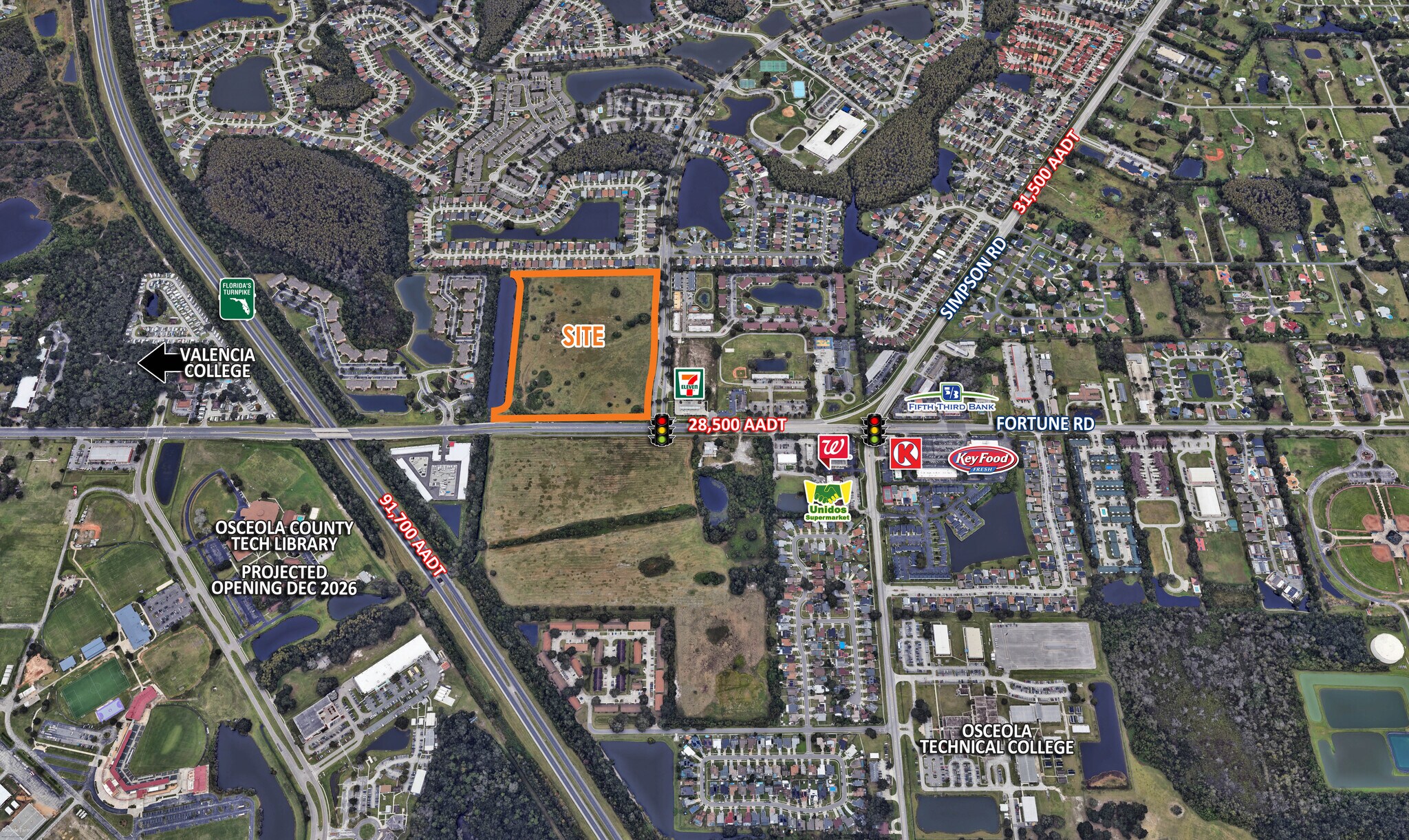 2251 Fortune Rd, Kissimmee, FL for lease Aerial- Image 1 of 3