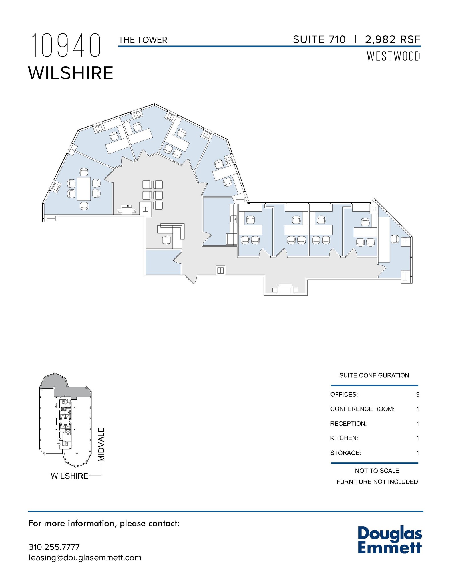 10940 Wilshire Blvd, Los Angeles, CA à louer Plan d  tage- Image 1 de 1