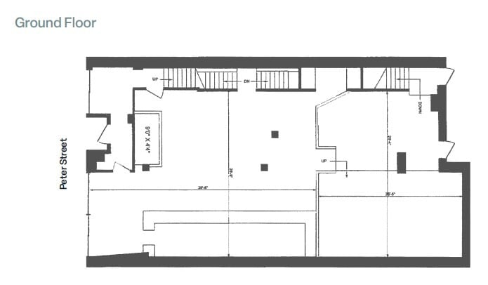 137 Peter St, Toronto, ON for lease Floor Plan- Image 1 of 1