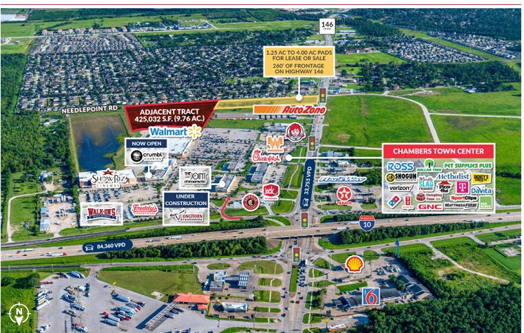 Old Needlepoint Rd, Baytown, TX à vendre - Aérien - Image 3 de 4