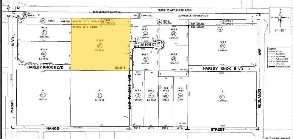 150 Harley Knox Blvd, Perris, CA à vendre - Plan cadastral - Image 2 de 2