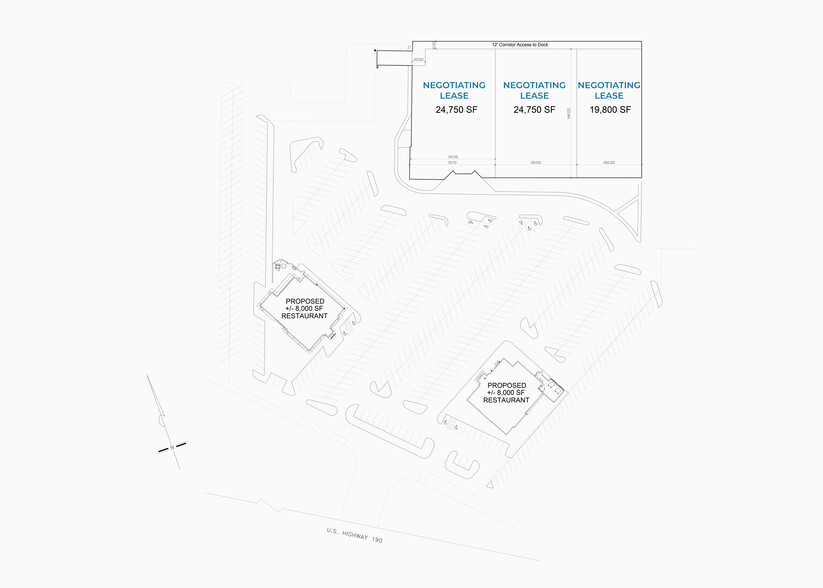 2100 S W S Young Dr, Killeen, TX à louer - Plan de site - Image 3 de 3