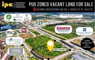 Plus de détails pour 8370 Sierra Meadows Blvd, Naples, FL - Terrain à vendre