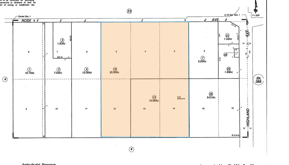 3203 Rose Ave, Selma, CA à vendre - Plan cadastral - Image 2 de 2