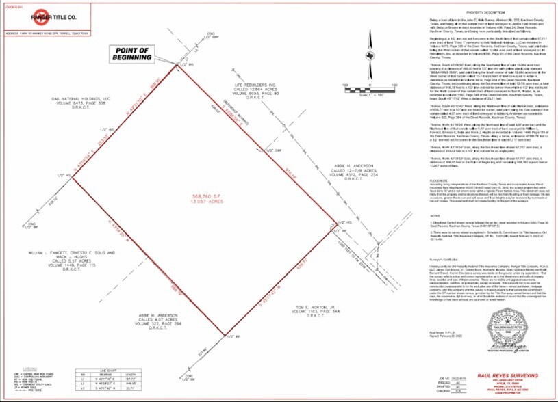 2578 FM RD Rockwall Ave, Terrell, TX à vendre - Plan cadastral - Image 2 de 2