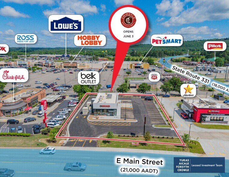 3095 E Main St, Russellville, AR for sale - Aerial - Image 2 of 8