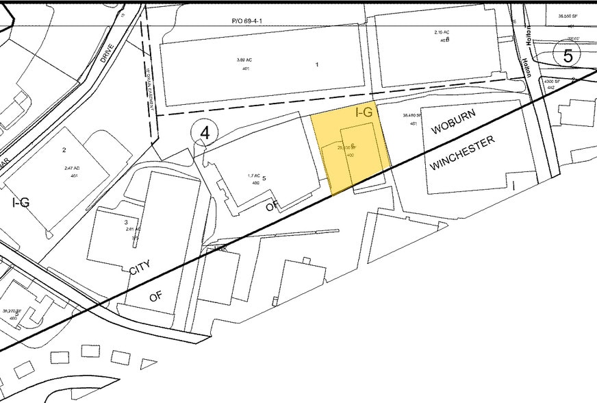 25 East St, Winchester, MA for lease - Plat Map - Image 2 of 6